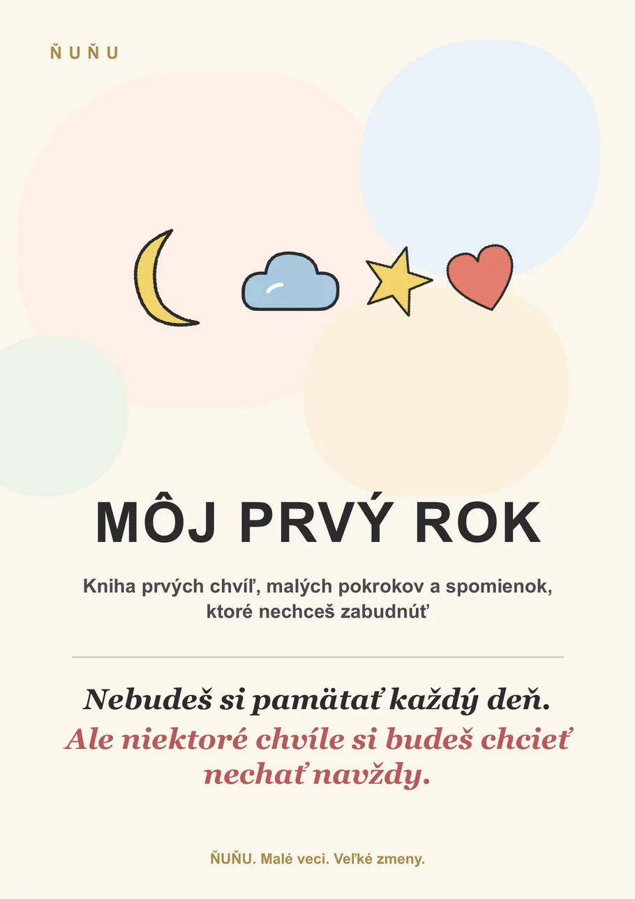 ŇUŇU Môj prvý rok – kniha prvých chvíľ, malých pokrokov a spomienok
